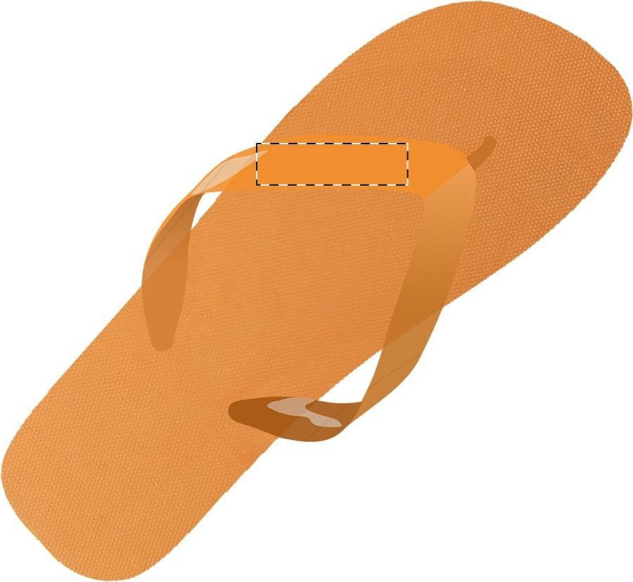 Left slipper - left strap