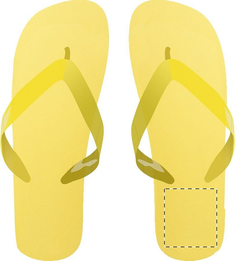 Right sole - below heel