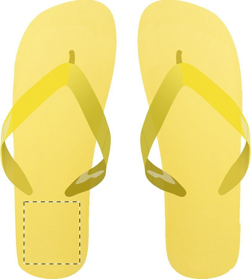 Left sole - below heel