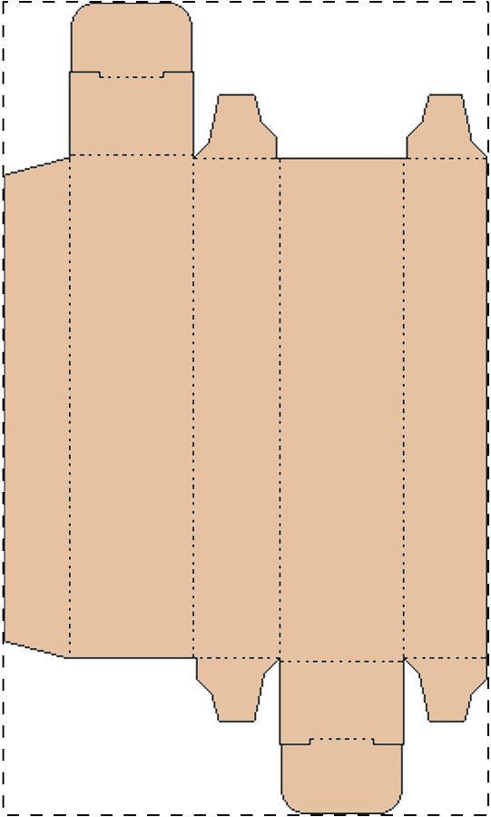 Custom kraft paperboard box