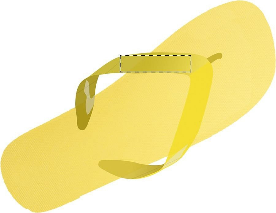 Right slipper - left strap