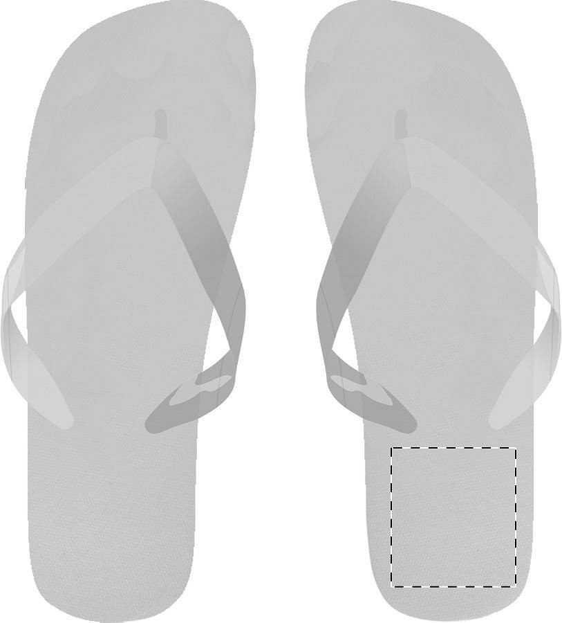 Right sole - below heel