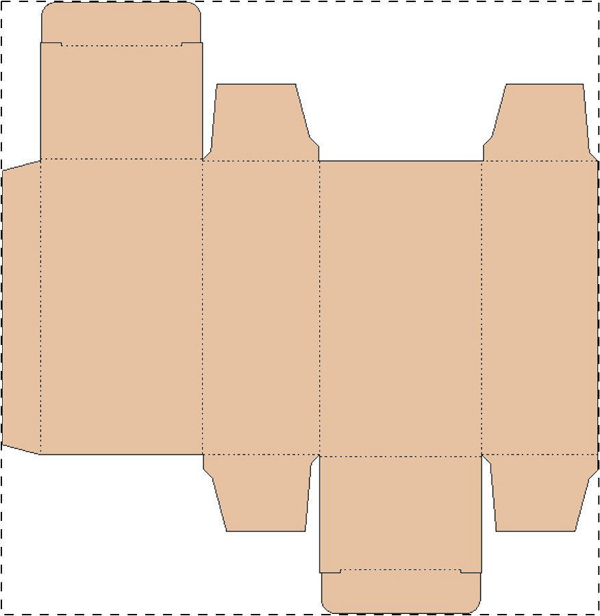 Custom kraft paperboard box