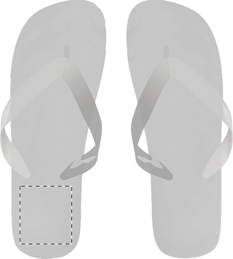 Left sole - below heel