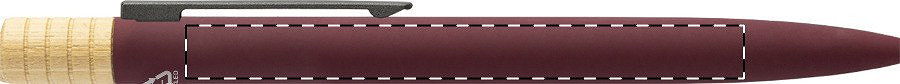Ballpoint pen barrel - left handed