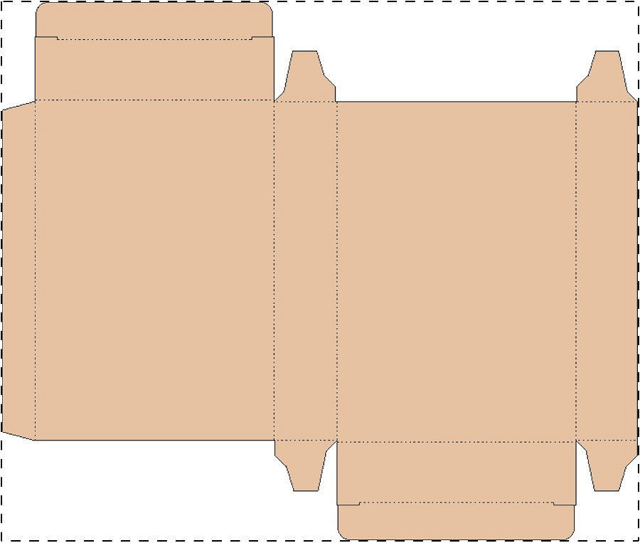 Custom kraft paperboard box