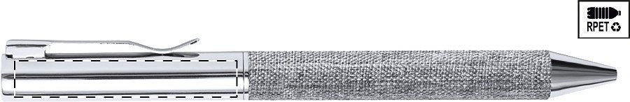 Ballpoint pen below clip - left handed