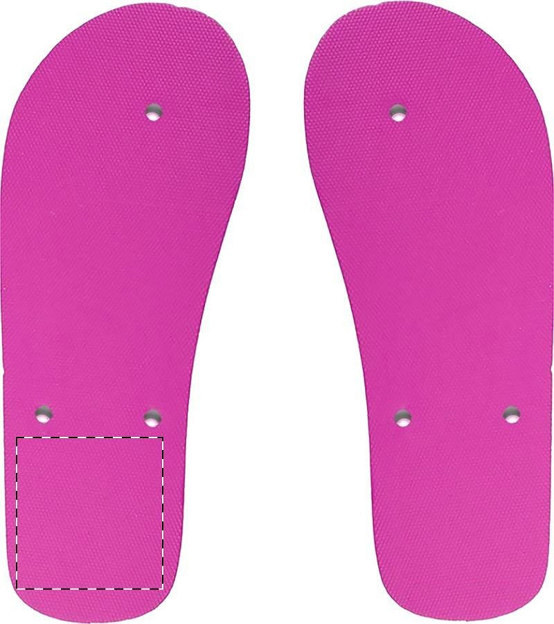 Left sole - below heel