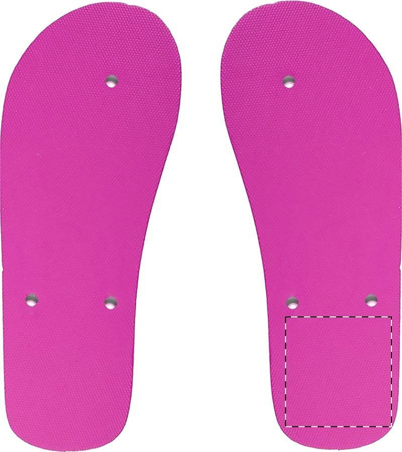 Right sole - below heel