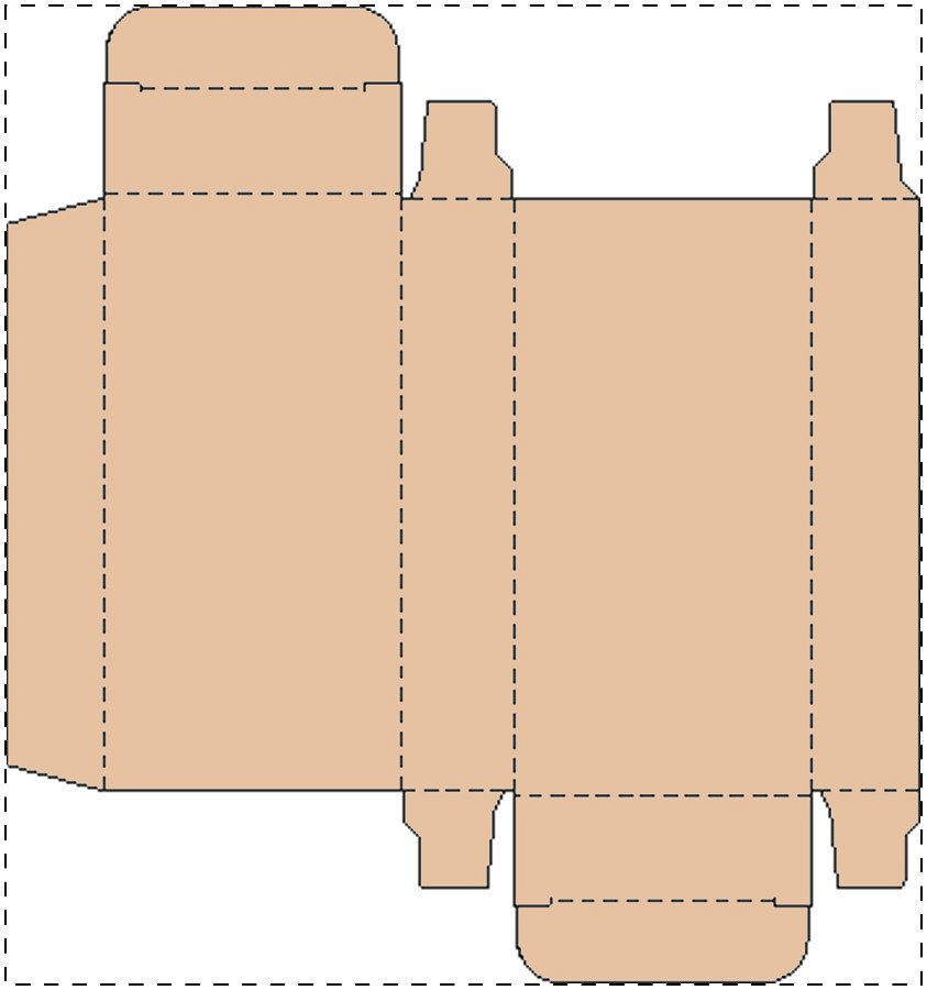 Custom kraft paperboard box