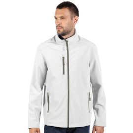 SKIPPER, unisex softshell jacket, white