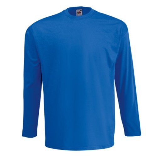 Fruit of the Loom, Valueweight, muška pamučna majica dugih rukava, royal plava, 2XL