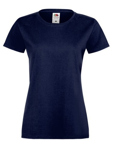 Fruit of the Loom, Ladies Sofspun, women's T-shirt, dark waistcoat, XL