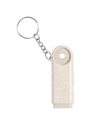 Evelyn trolley coin keyring