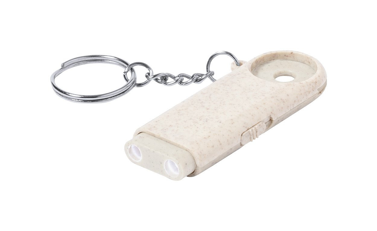 Evelyn trolley coin keyring
