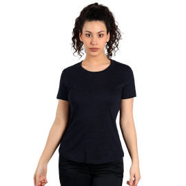 TARGET LADY, women's t-shirt, 100% cotton, slim fit, blue