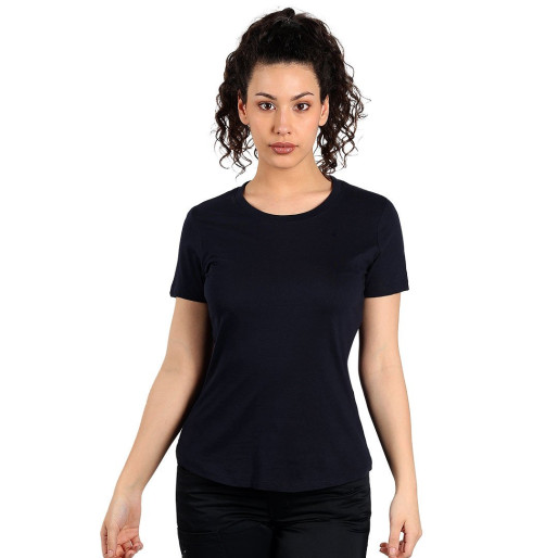 TARGET LADY, women's t-shirt, 100% cotton, slim fit, blue