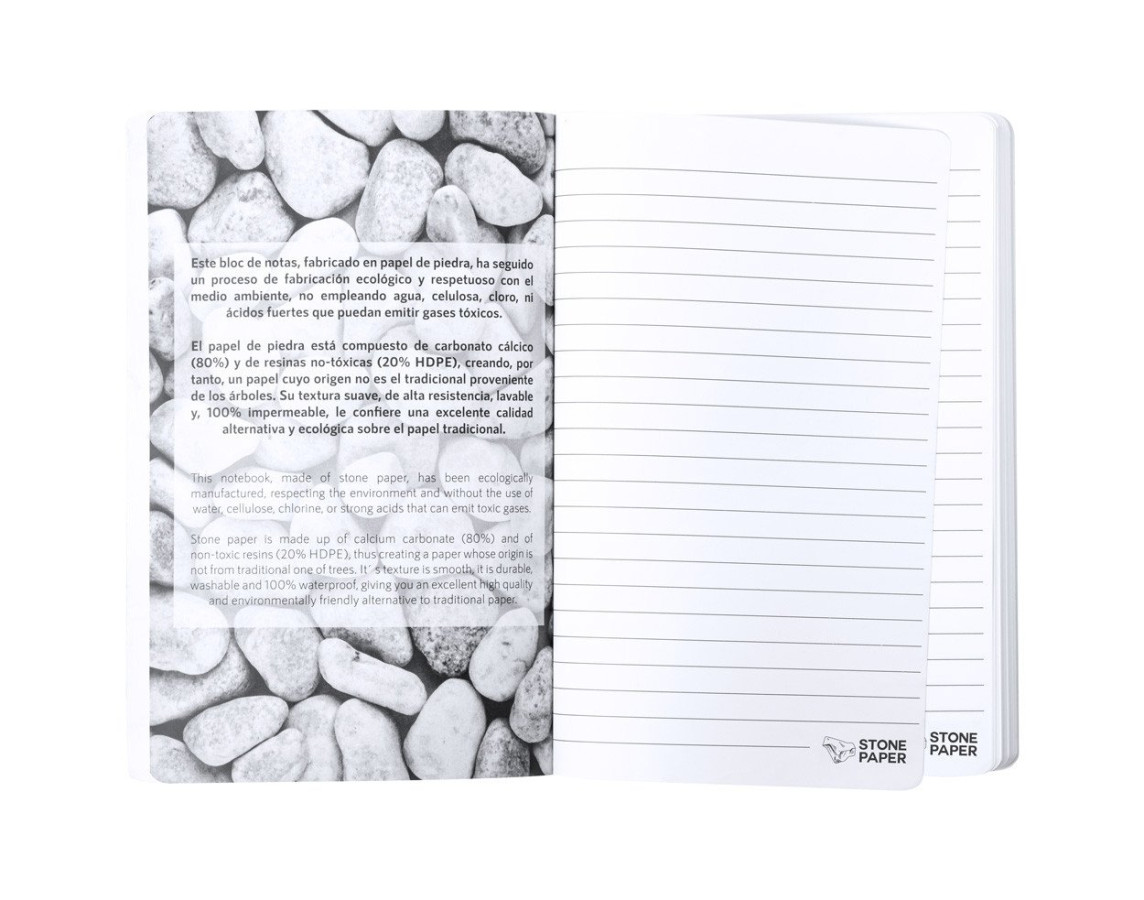 Quantum stone paper notebook