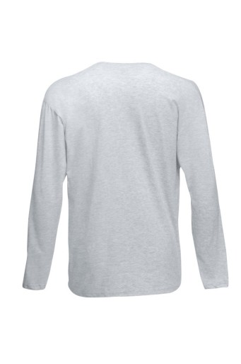 Fruit of the Loom, Valueweight, muška pamučna majica dugih rukava, pepeljasto siva, L