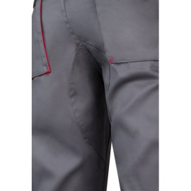 VL HYPNOS. Two-tone multi-pocket twill trousers (200g/m²), in cotton (35%) and polyester (65%)