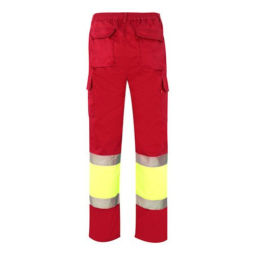 VL ATHENA. Two-tone twill trousers (210g/m²), lined, multi-pocket, in cotton (20%) and polyester (80%)