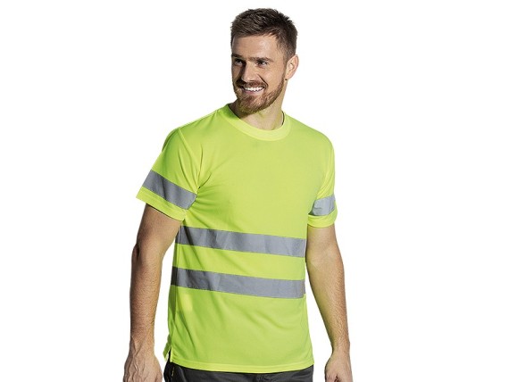 VISION, hi viz safety t-shirt neon yellow