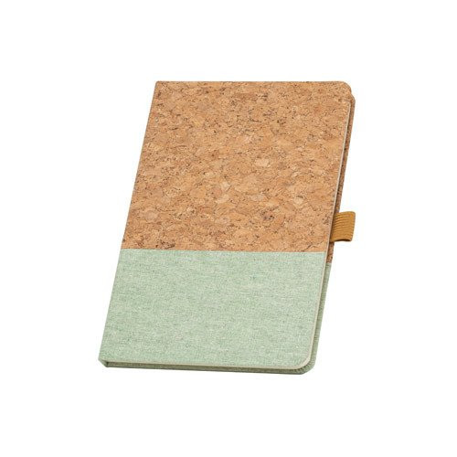 KLEE II. A5 notebook in cork and linen with lined sheets