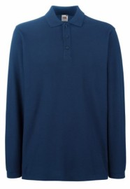 Fruit of the Loom, Premium LS Polo, premium men's long sleeve polo shirt, tee shirt, XL