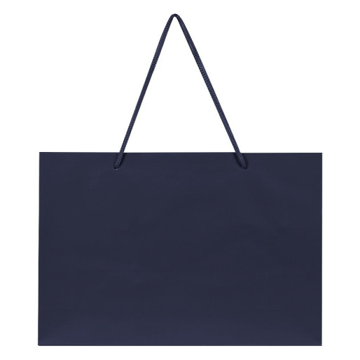 DINA HO, papirna kesa, mat laminirana, plava