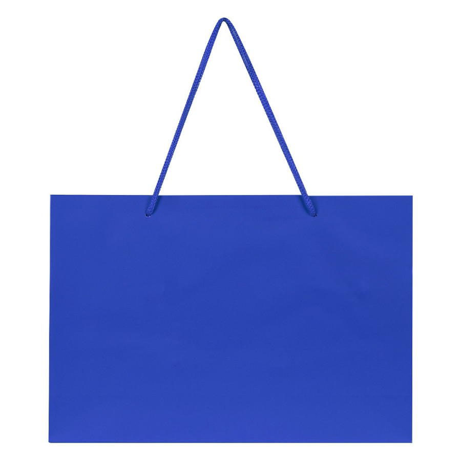 DINA HO, paper bag, laminated, royal blue