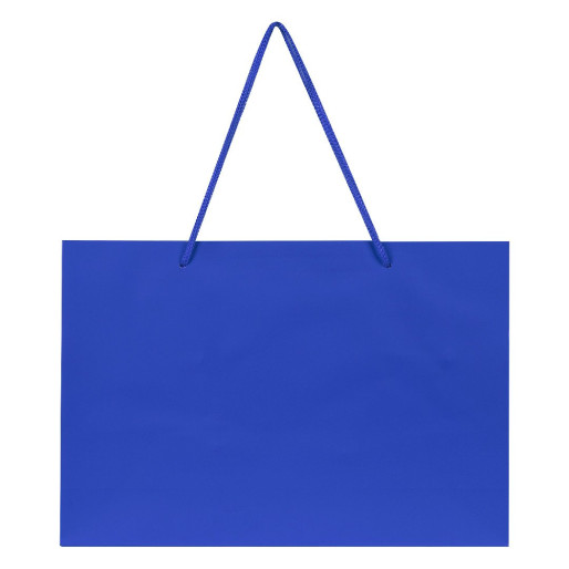 DINA HO, papirna kesa, mat laminirana, rojal plava