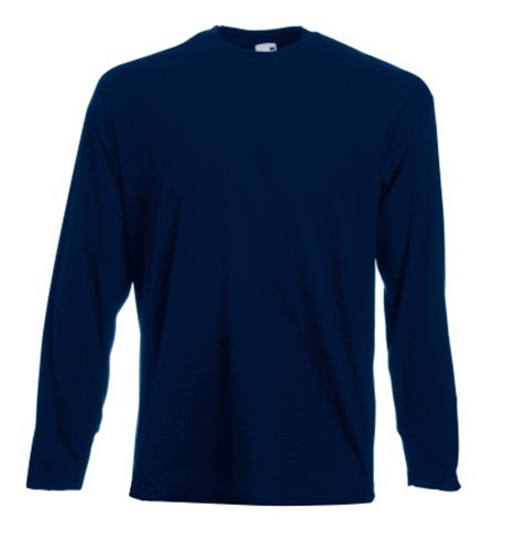 Fruit of the Loom, Valueweight, Men's Long Sleeve Cotton T-shirt, Dark Weight, XL
