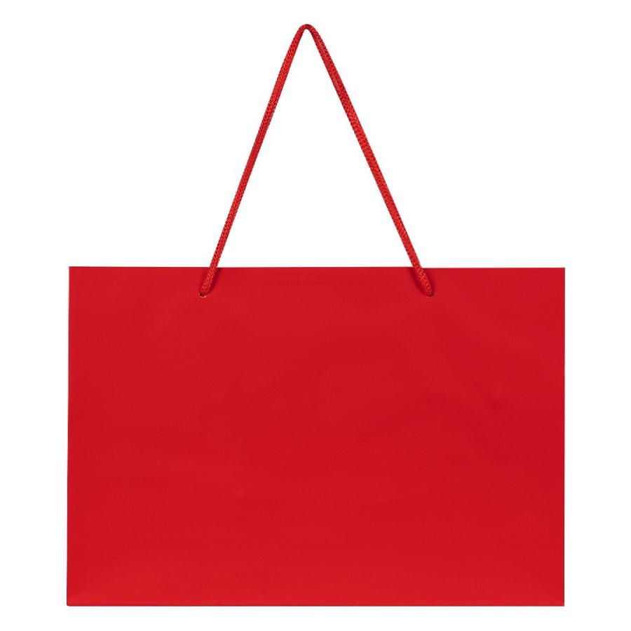 DINA HO, papirna kesa, mat laminirana, crvena