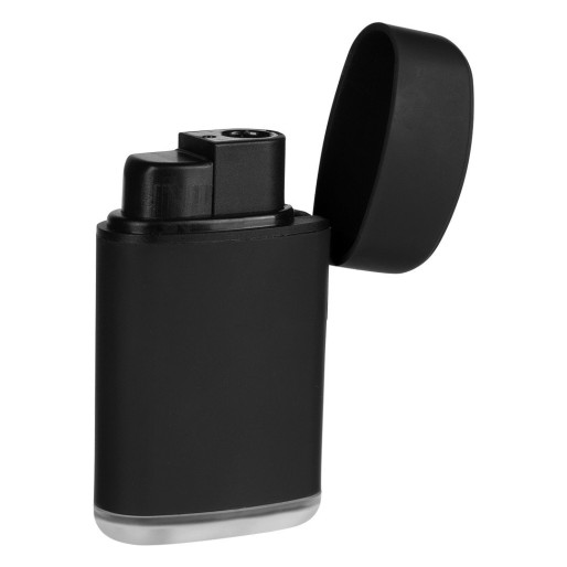 COAL SOFT, plastic electronic lighter with turbo flame, black