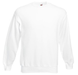 Fruit of the Loom, Classic Set-in Sweat, Classic Men's Hoodie, White, L