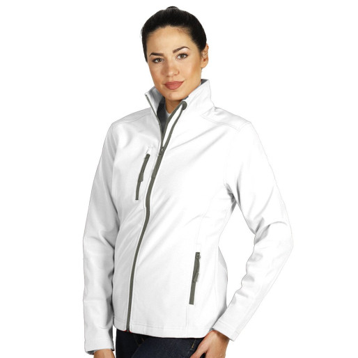 SKIPPER WOMEN, women's softshell jacket, white