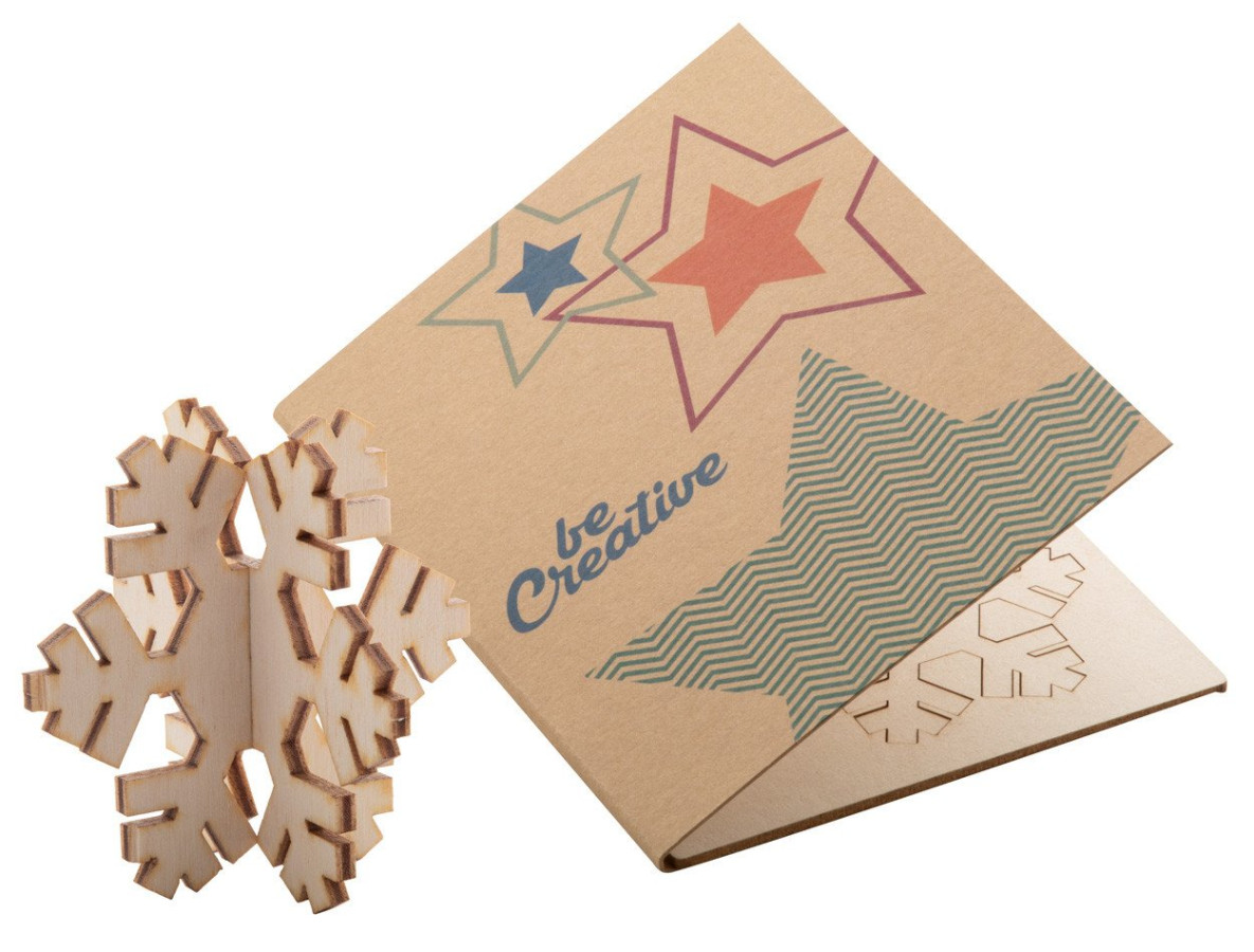 Creax Eco Božićna čestitka, pahuljica