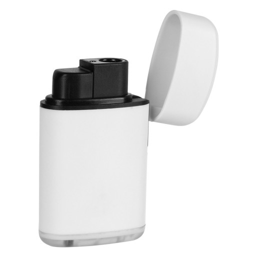 COAL SOFT, plastic electronic lighter with turbo flame, white