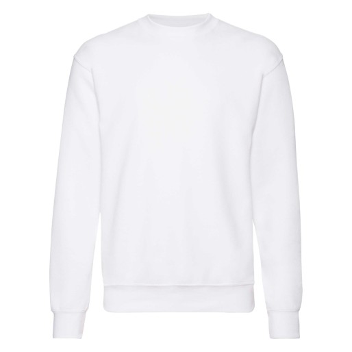 Fruit of the Loom, Classic Set-in Sweat, Classic Men's Hoodie, White, 2XL