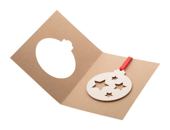 TreeCard Eco Božićna čestitka, kugla