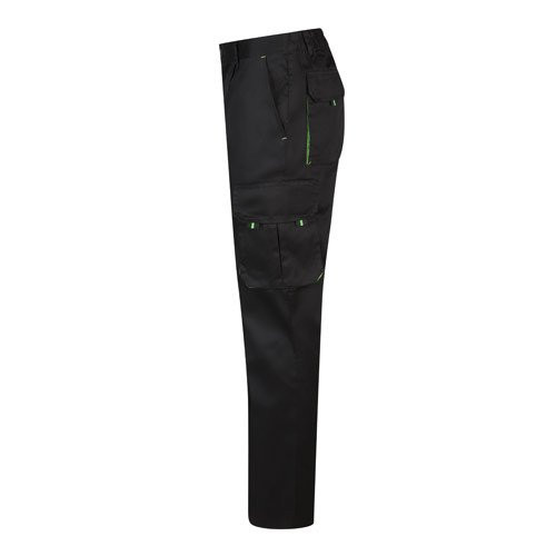 VL HYPNOS. Two-tone multi-pocket twill trousers (200g/m²), in cotton (35%) and polyester (65%)
