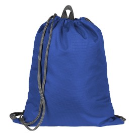 EXIT, drawstring bag, royal blue
