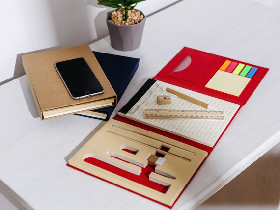 STUDENT, note set, red