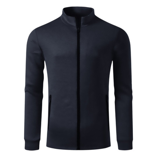 CLARK, unisex high collar sweatshirt blue