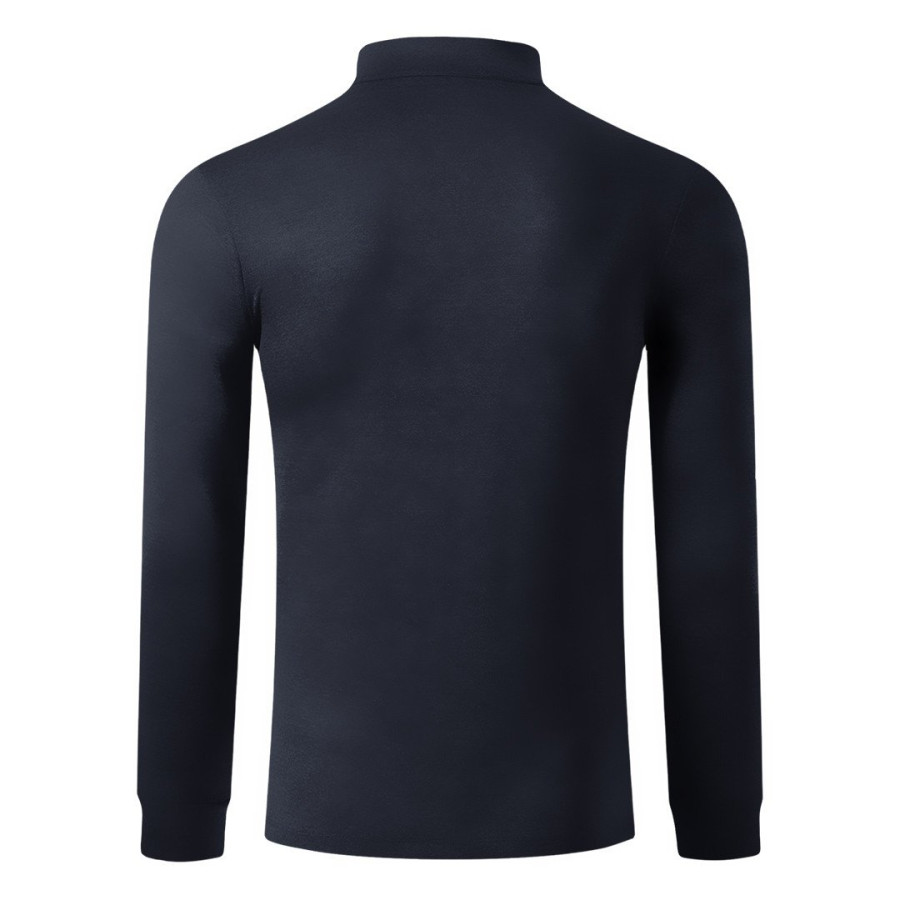 CLARK, unisex high collar sweatshirt blue
