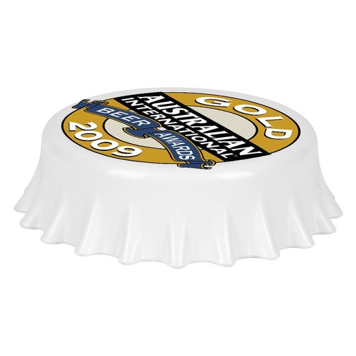 PILS, bottle opener with magnet, white