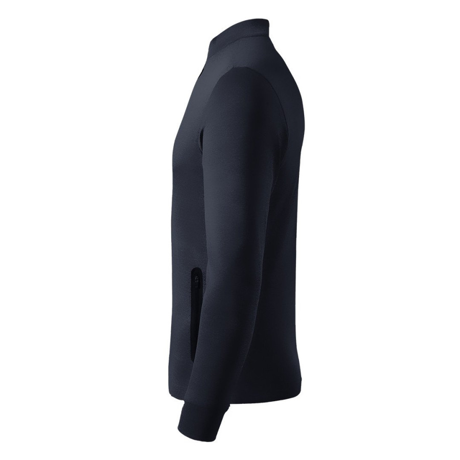CLARK, unisex high collar sweatshirt blue