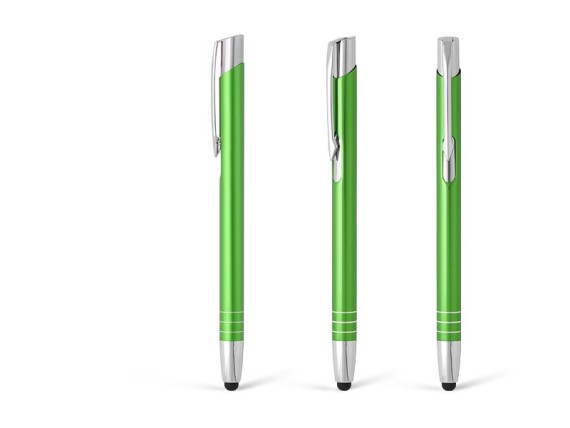 OGGI TOUCH, metallic "touch" hemijska olovka, light green
