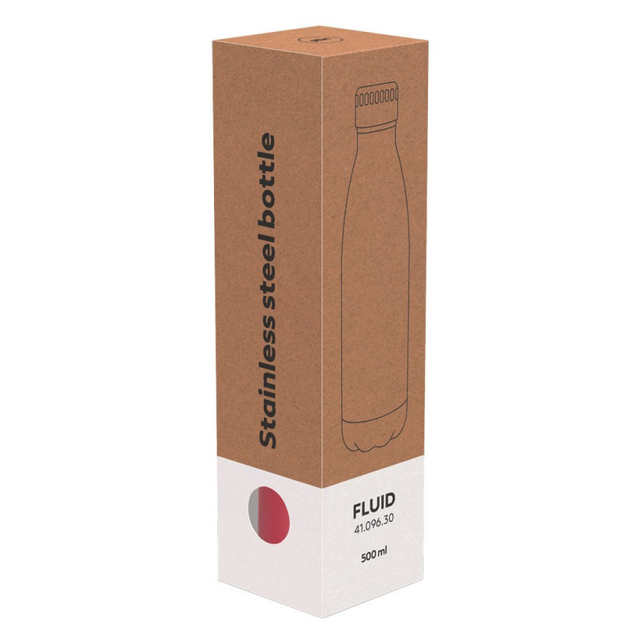 FLUID, vacuum bottle, 500 ml, red