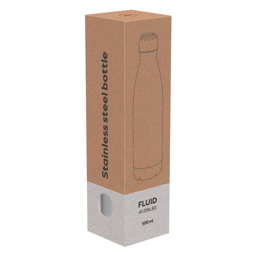 FLUID, vacuum bottle, 500 ml, silver